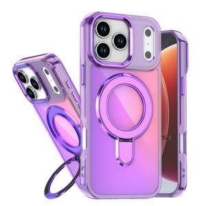 Luxury Plating Magnetic Ring Stand Phone Case for iPhone & Android